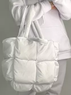 Шоппер Пиксель (макси) - Белый Шоппер Пиксель (макси) - Белый